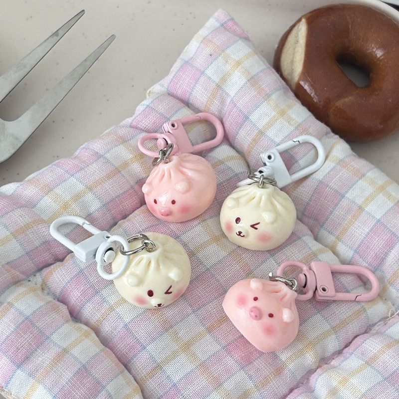 Car Accessories Bunnings - Gantungan Kunci Roti Kukus Mini Kawaii