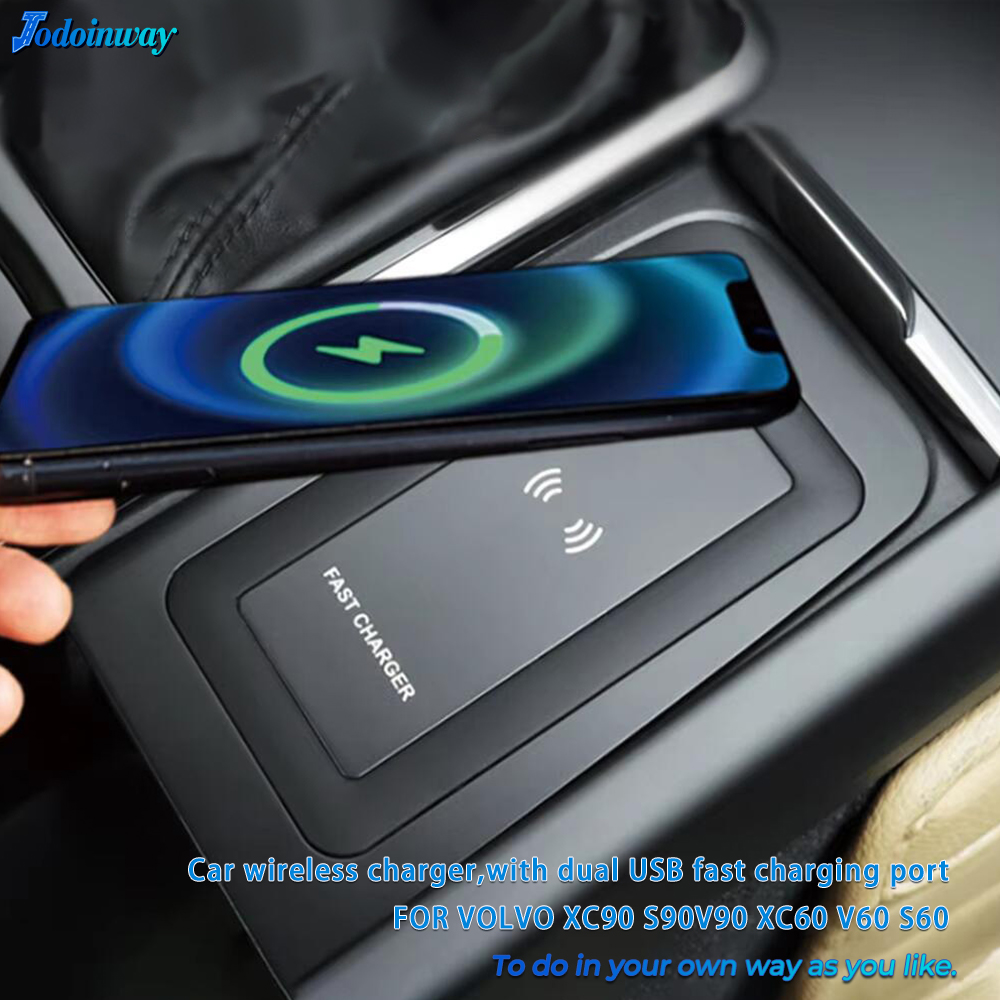 Volvo Car Accessories Xc90 - Pengisi Daya Nirkabel Konsol Tengah untuk