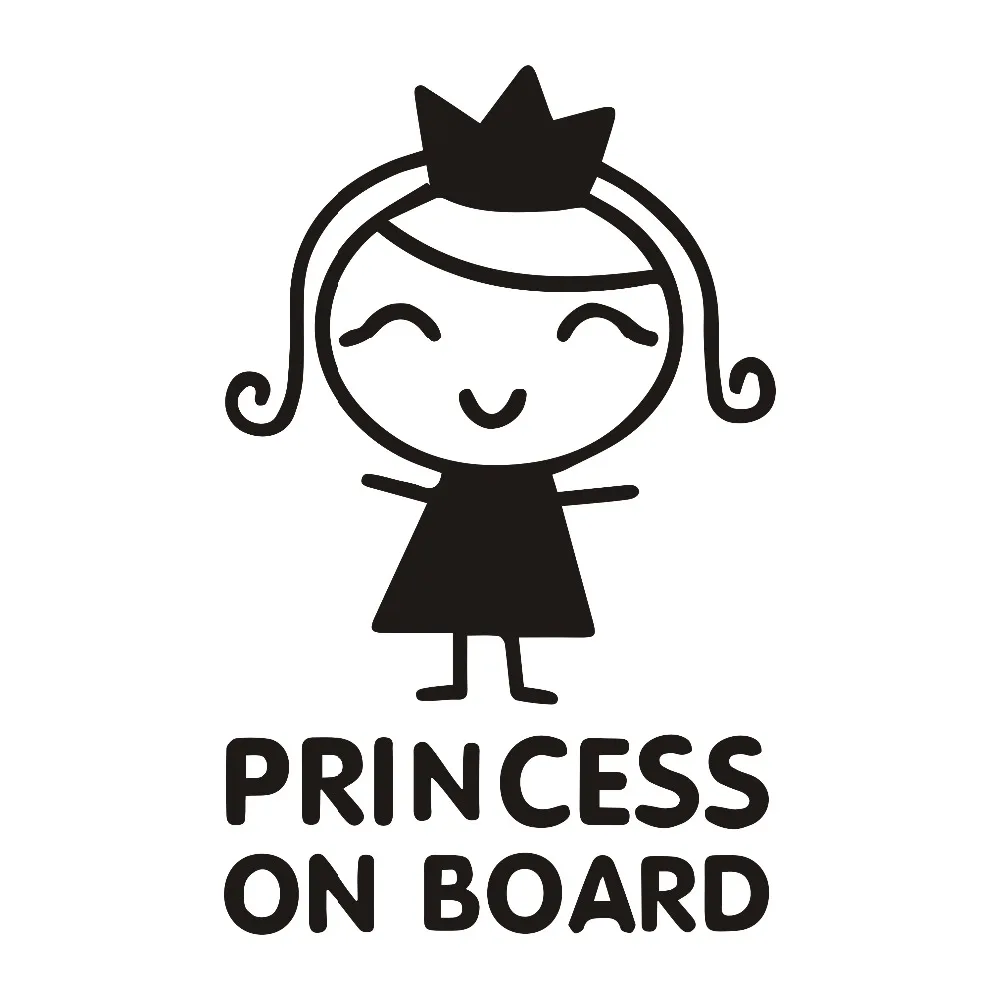 Car Accessories Girly - Stiker Mobil Kepribadian Putri Di Papan