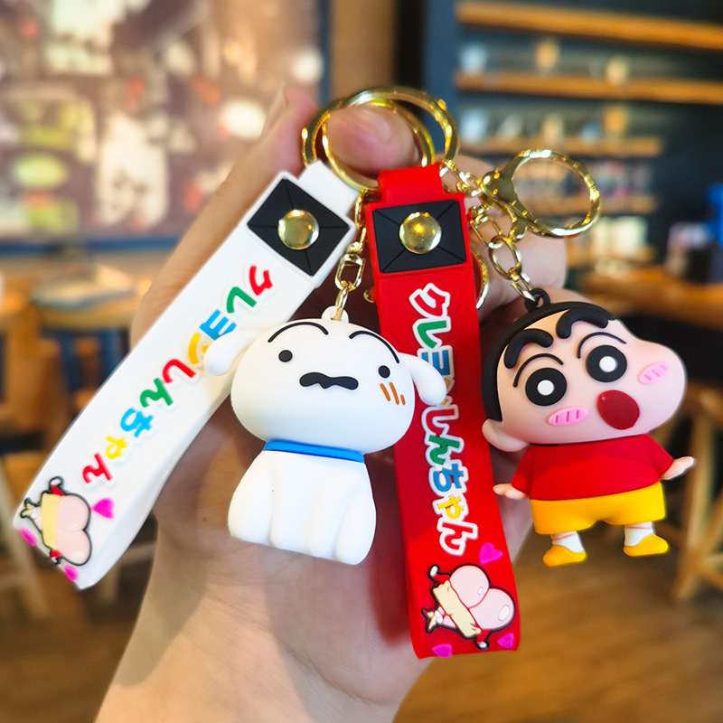 Car Accessories Japan - Gantungan kunci boneka Shin-chan imut berbahan