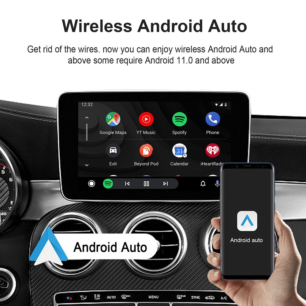 Android 13 2+32G Ai Box Nirkab - Car Accessories Youtube ulasan dan harga