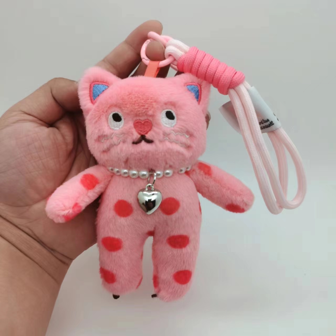 15cm Kawaii Pink kucing mewah  - Car Accessories Girly ulasan dan harga