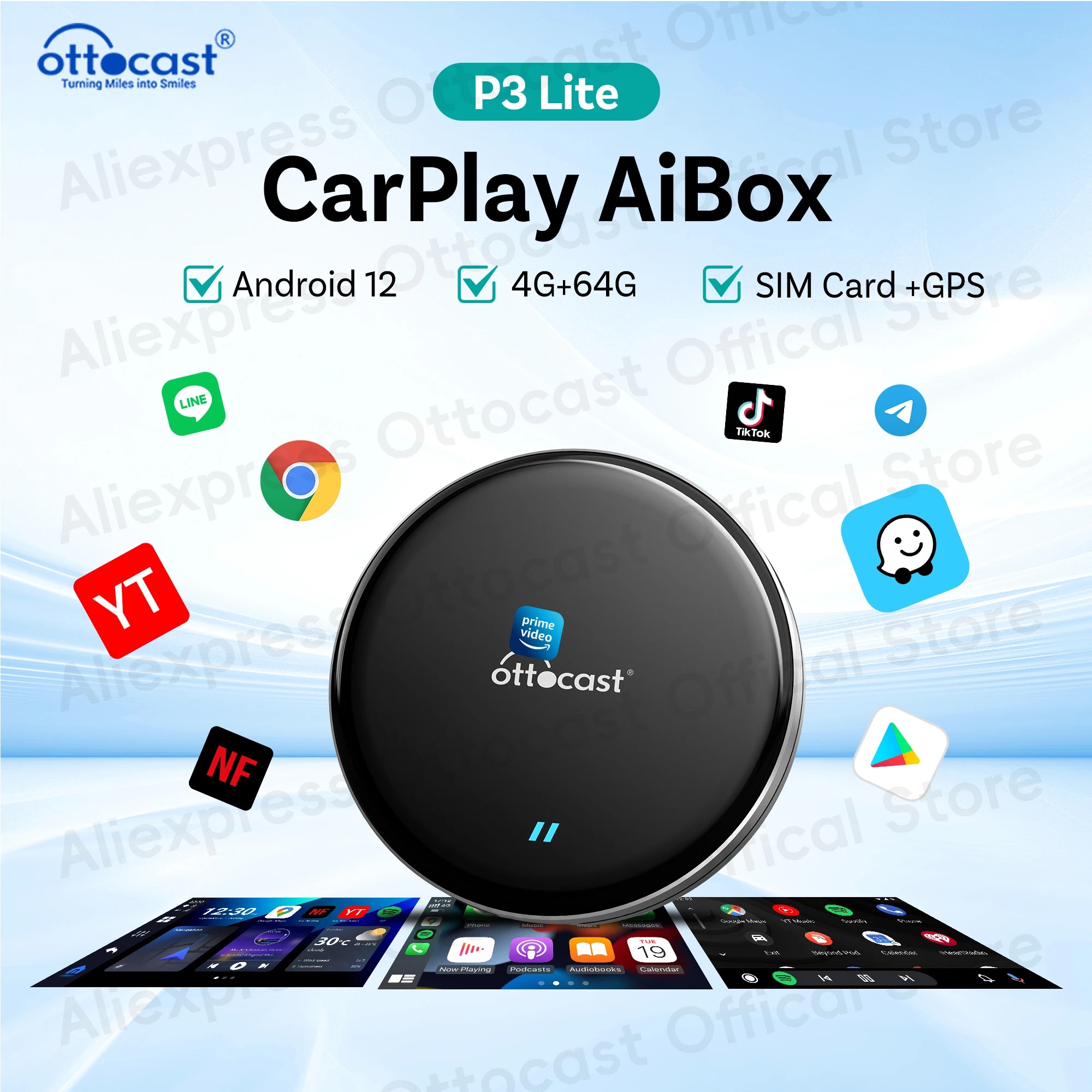 OTTOCAST Baru P3 Lite OttoAiBo - Car Accessories Youtube ulasan dan harga
