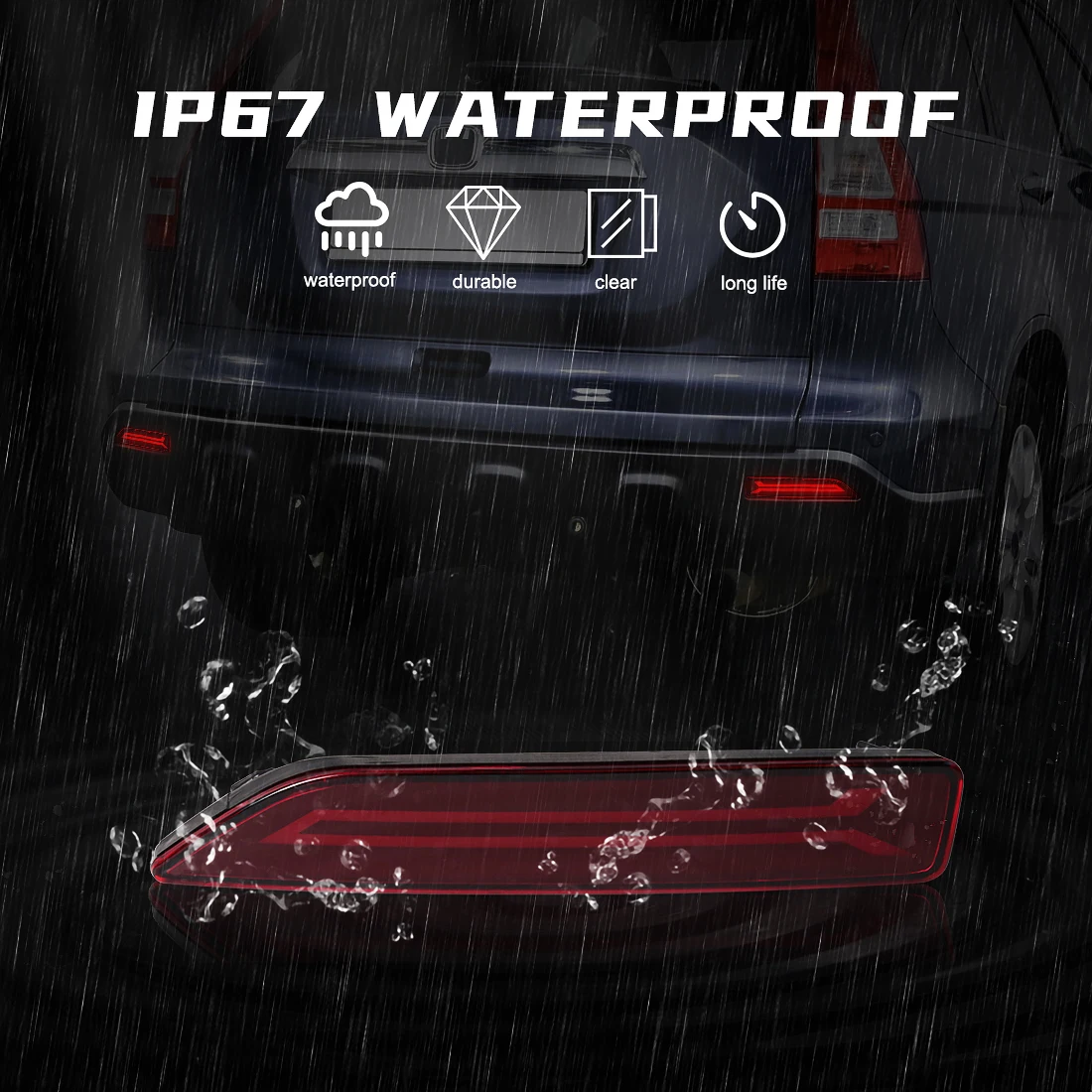 Lampu reflektor Bumper belakan - Car Accessories Honda Crv ulasan dan harga