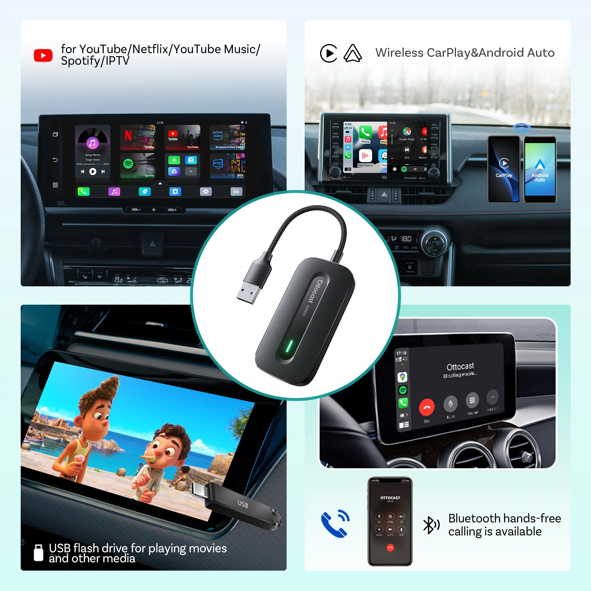 OTTOCAST Play2Video Express Wi - Car Accessories Youtube ulasan dan harga