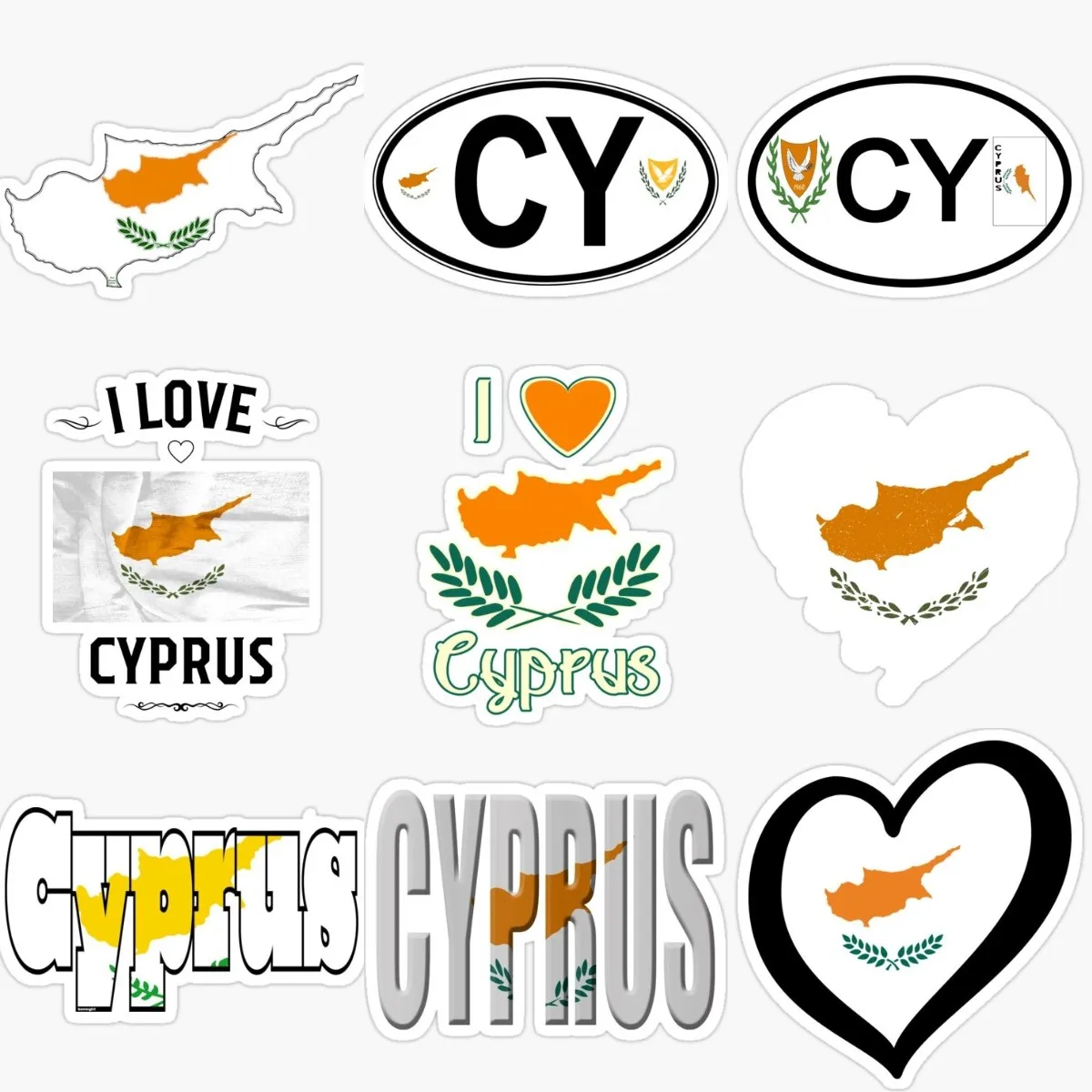 Aksesori Stiker Tahan Air Peta - Car Accessories Cyprus ulasan dan harga