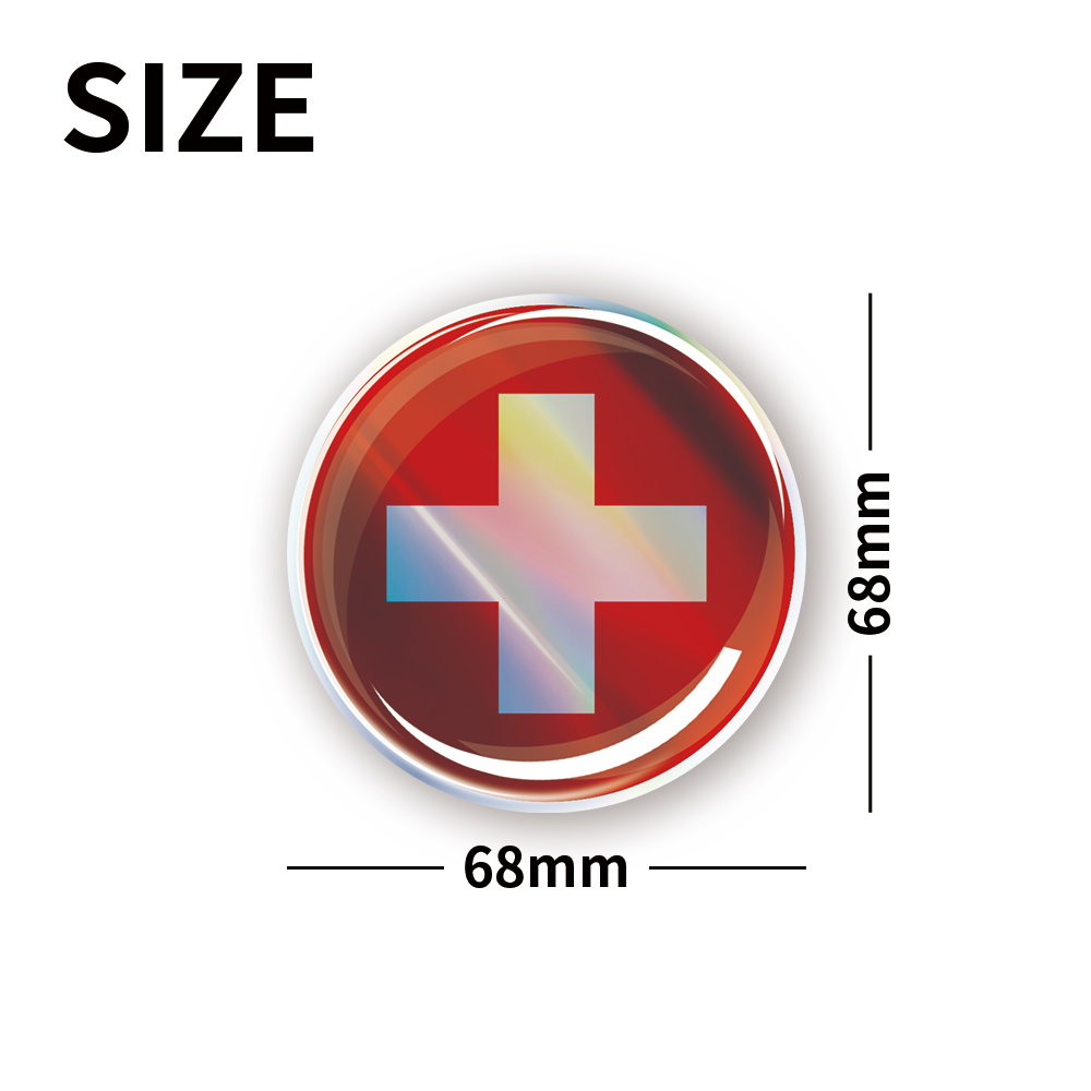 Stiker Mobil 3D Bendera Swiss  - Car Accessories Cyprus ulasan dan harga