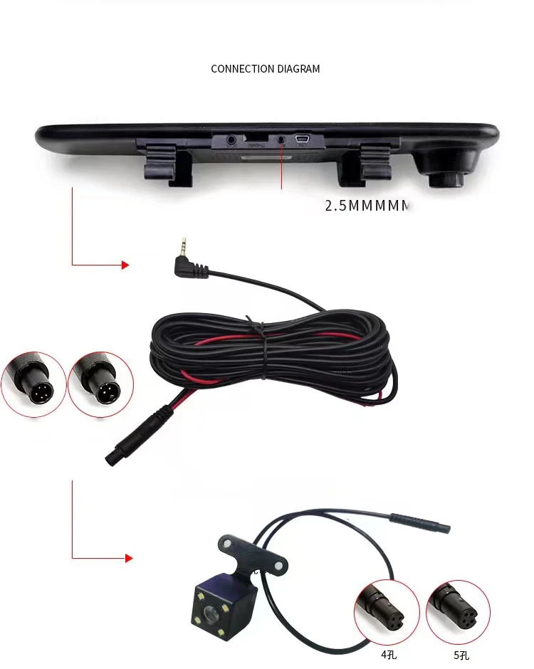 Kamera Mundur Mobil 4-Pin Defi - Car Accessories Rear ulasan dan harga