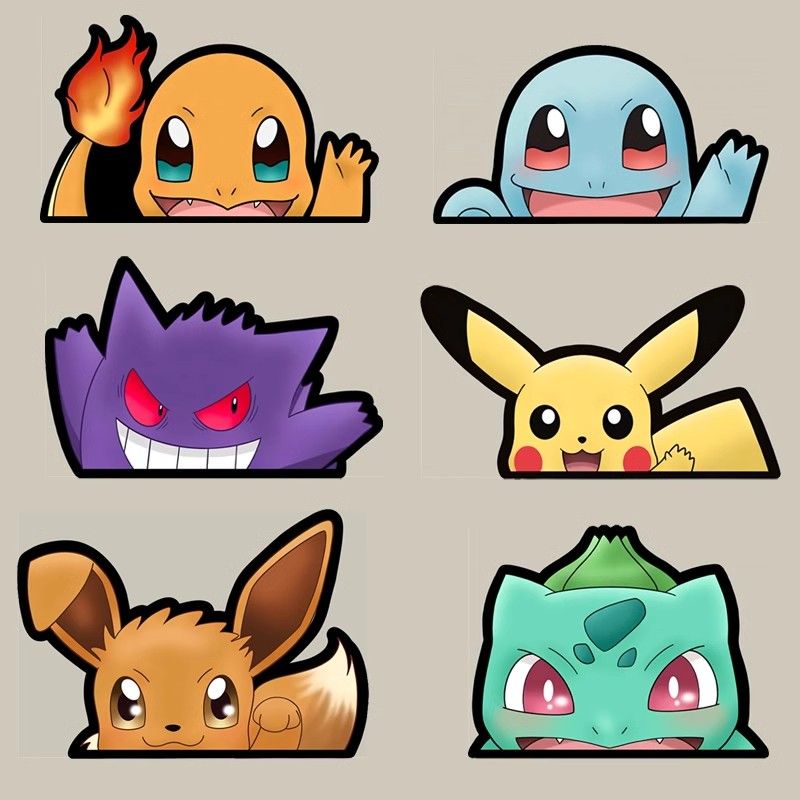 Stiker jendela mobil Pokémon,  - Car Accessories Rear ulasan dan harga