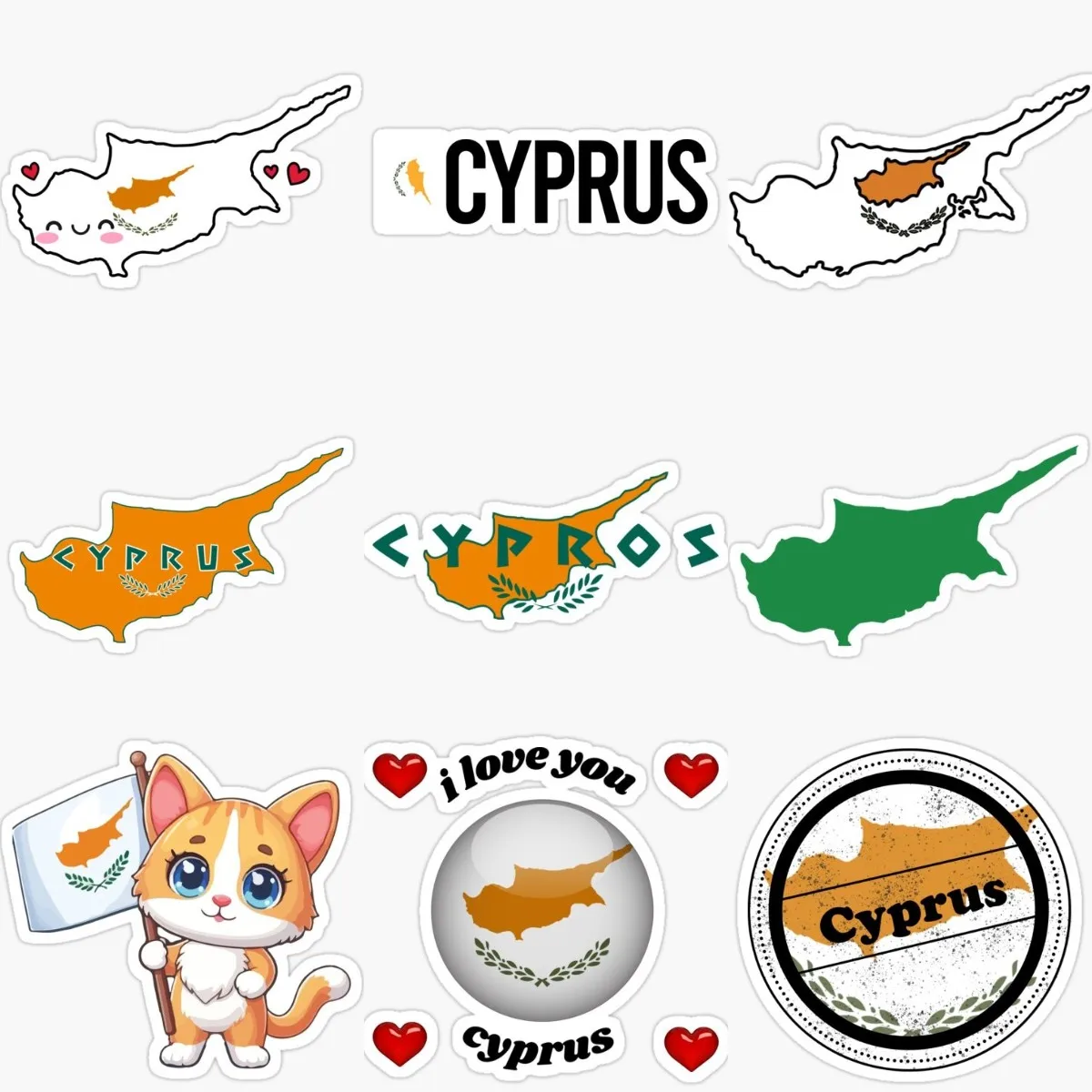 Aksesori Stiker Tahan Air Peta - Car Accessories Cyprus ulasan dan harga