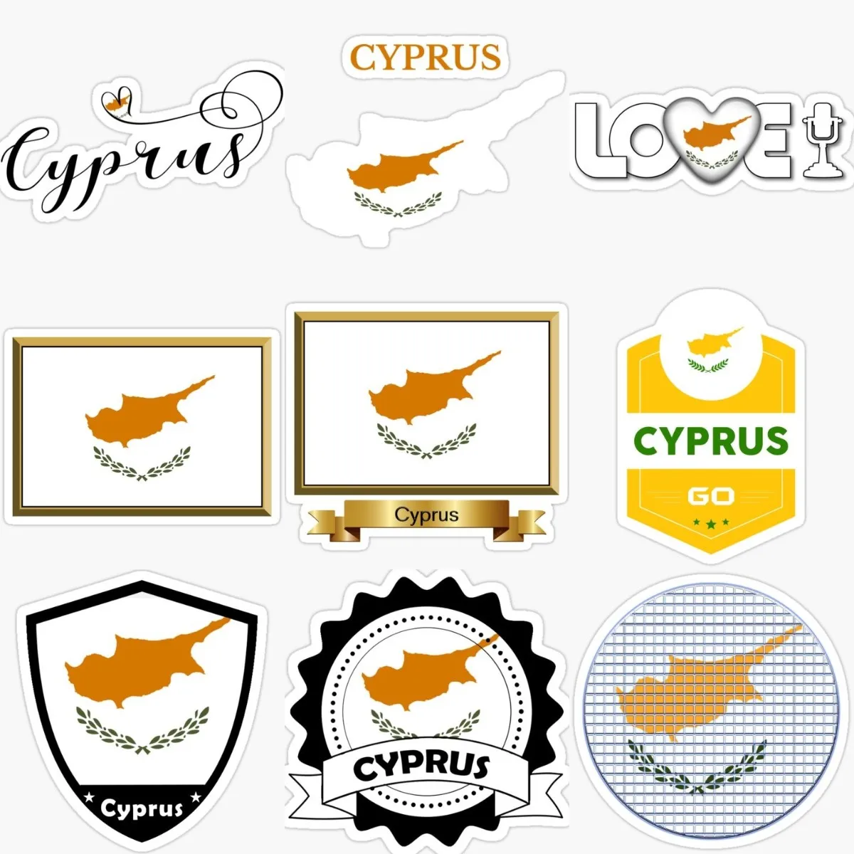 Aksesori Stiker Peta Bendera S - Car Accessories Cyprus ulasan dan harga