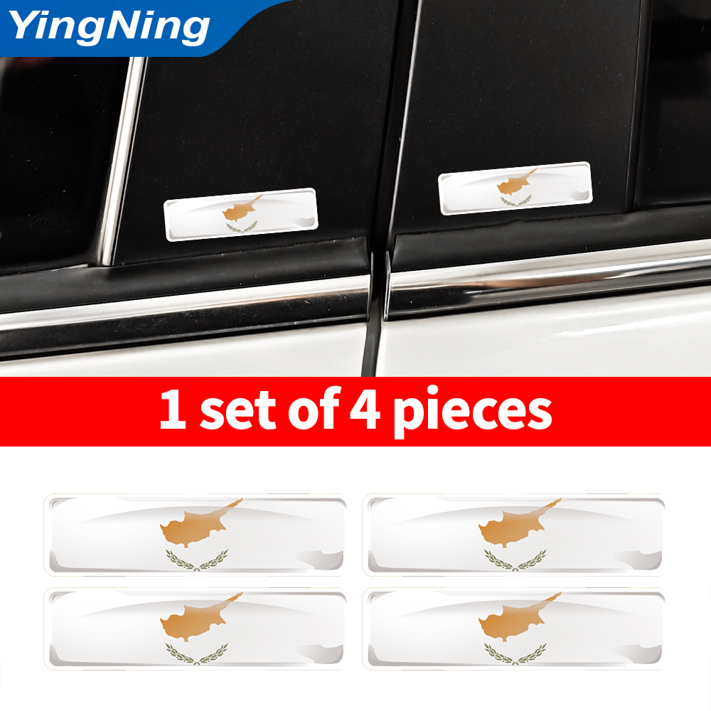4 Buah Stiker Bendera Siprus S - Car Accessories Cyprus ulasan dan harga